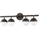 Enson 4 Light 25.5 inch Bronze Bath and Vanity Wall Light