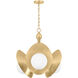 Olson 3 Light 24.25 inch Vintage Gold Leaf Chandelier Ceiling Light