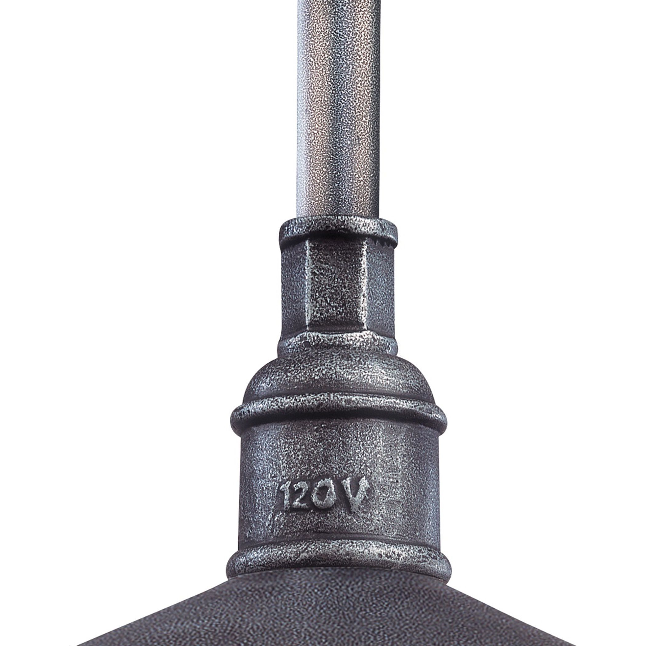 Toledo 3 Light 14 inch Old Silver Outdoor Linear Pendant