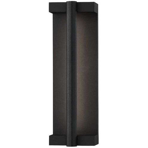 Calla LED 15 inch Textured Black Outdoor Wall Sconce