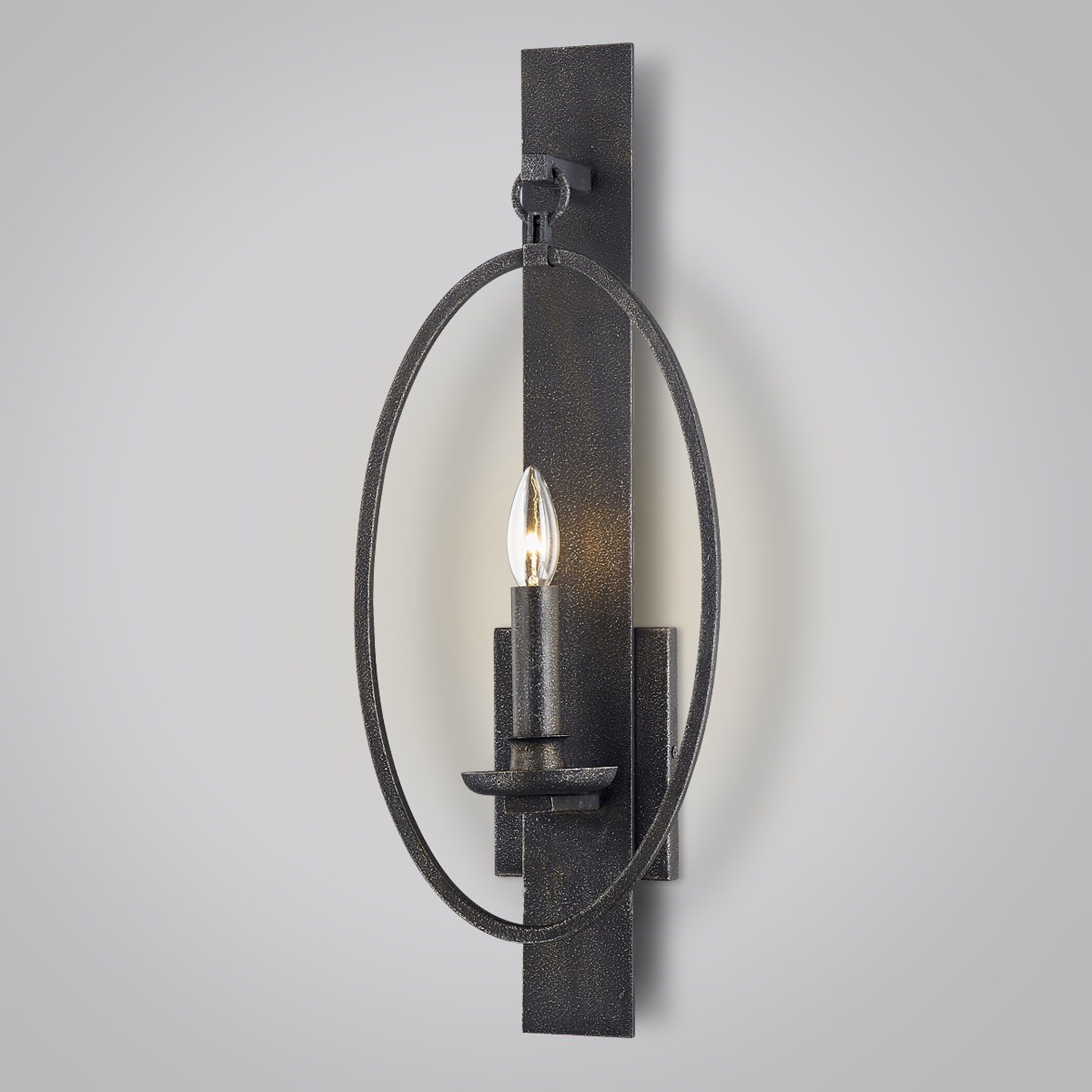 Baily 1 Light 8.5 inch Aged Pewter Wall Sconce Wall Light