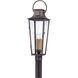 Parisian Square 4 Light 30 inch Aged Pewter Post