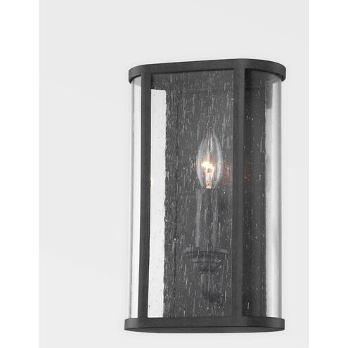 Chace 1 Light 12 inch Forged Iron Outdoor Wall Sconce, Small