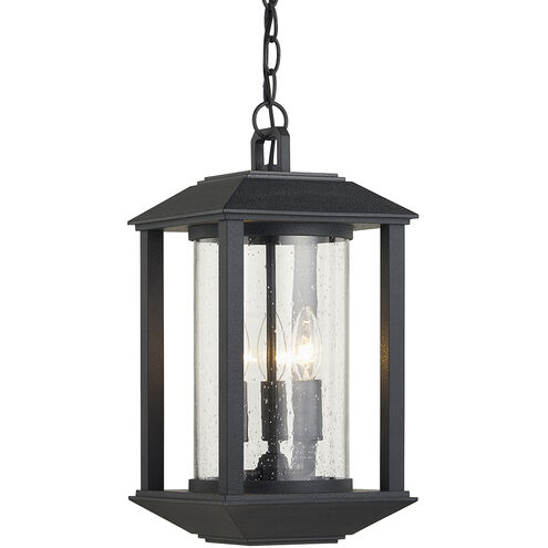 Mccarthy 3 Light 9 inch Weathered Graphite Outdoor Pendant