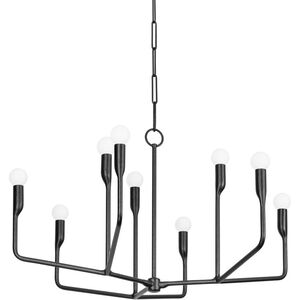 Norman 9 Light 32 inch Forged Iron Chandelier Ceiling Light
