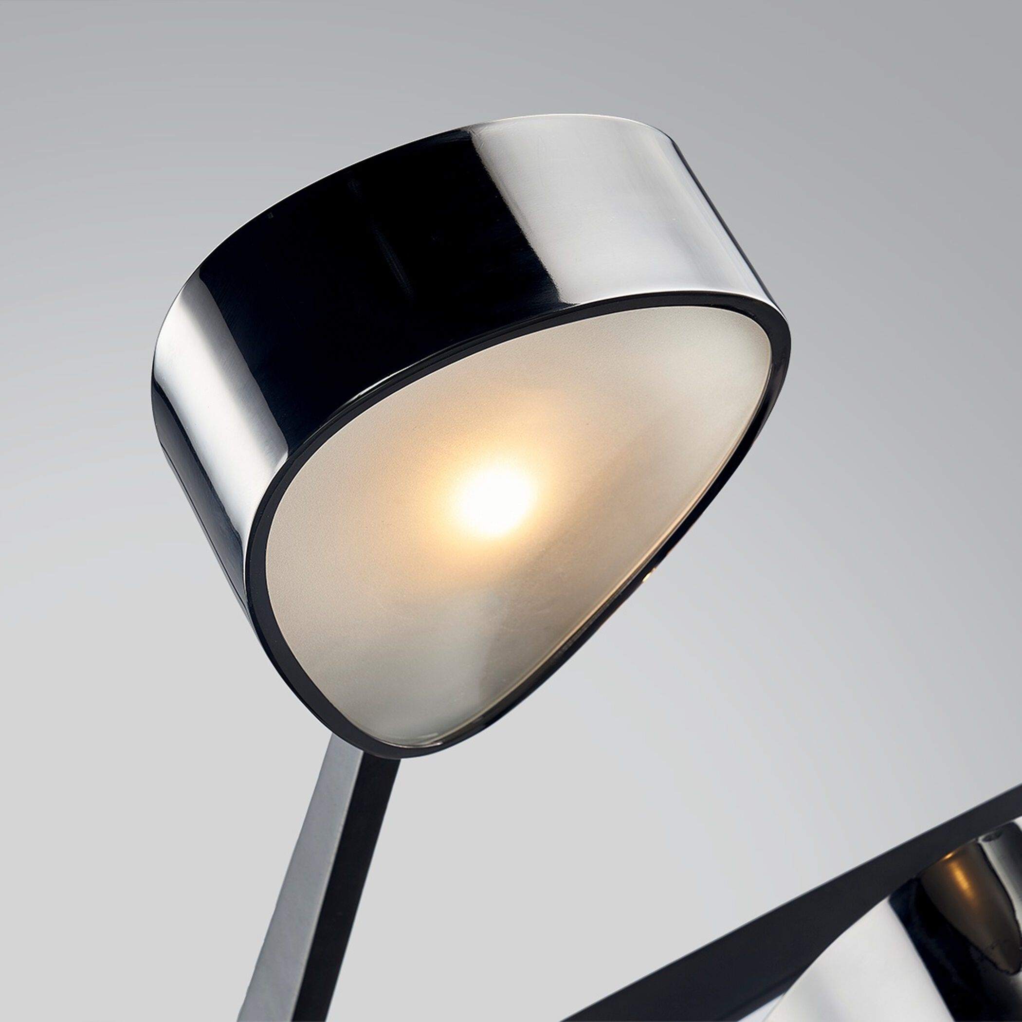 Troy Lighting F7336 Allisio 6 Light 49 inch Carbide Black And Black Chrome  Linear Ceiling Light