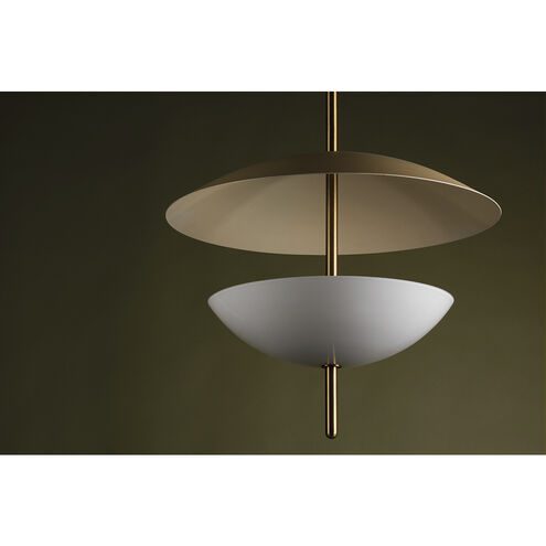 Dion 3 Light 24 inch Patina Brass/Soft Sand Pendant Ceiling Light