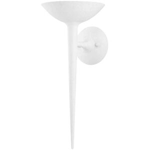Cecilia 1 Light 8 inch Gesso White Wall Sconce Wall Light