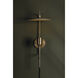 Manti 1 Light 9.75 inch Patina Brass Plug-in Sconce Wall Light