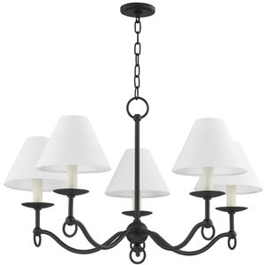 Massi 5 Light 30 inch Forged Iron Chandelier Ceiling Light
