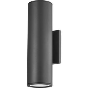 Perry 2 Light 14.5 inch Textured Black Outdoor Wall Sconce