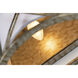 Sausalito 2 Light 10 inch Silver Gold Wall Sconce Wall Light