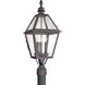 Townsend 3 Light 27 inch Textured Black Post Lantern
