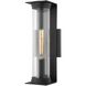 Presley 1 Light 18 inch Textured Black Outdoor Wall Sconce, Medium