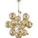 Ellory 13 Light 45.75 inch Patina Brass Chandelier Ceiling Light