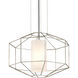 Silhouette 1 Light 25.5 inch Silver Leaf Chandelier Ceiling Light