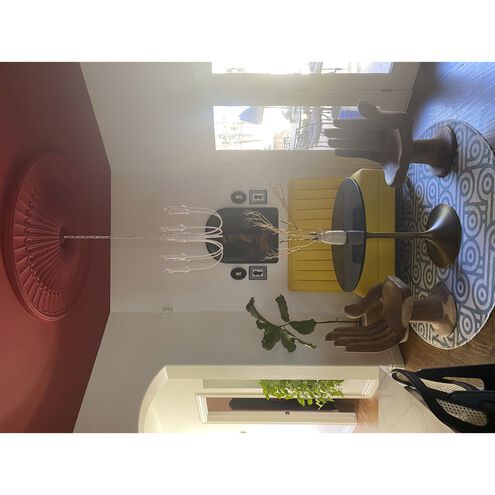 Cate 7 Light 22 inch Gesso White Chandelier Ceiling Light