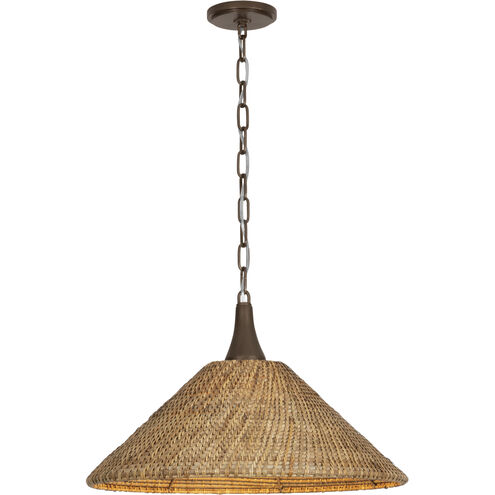 Kenzo 1 Light 21 inch Bronze Leaf Pendant Ceiling Light