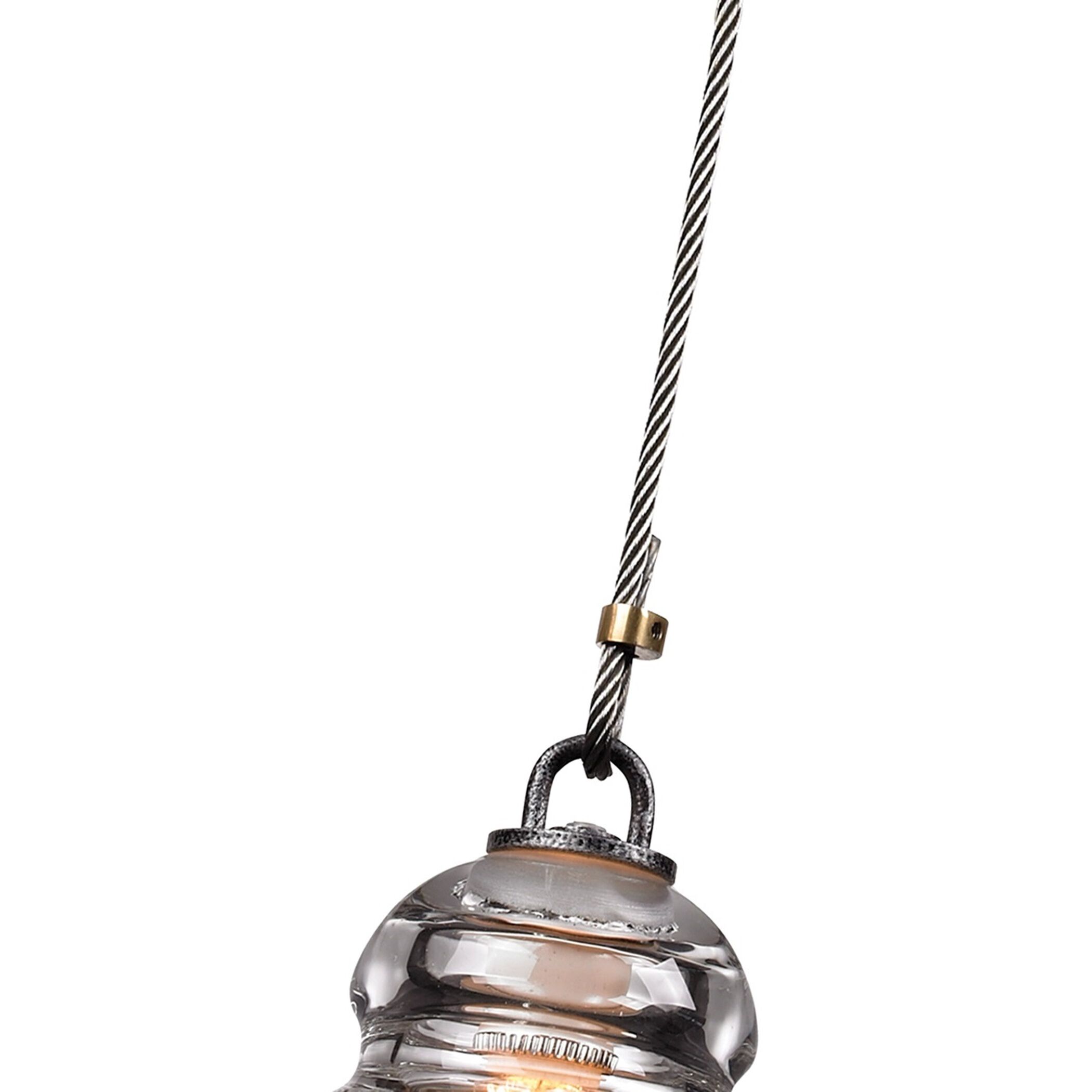 Menlo Park 1 Light 6 inch Old Silver Pendant Ceiling Light