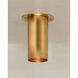 Berg 1 Light 4.75 inch Patina Brass Flush Mount Ceiling Light