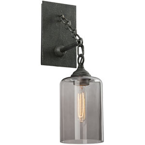 Gotham 1 Light 6 inch Aged Silver Wall Sconce Wall Light