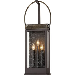 Holmes 3 Light 12 inch Holmes Bronze and Brass Wall Sconce Wall Light