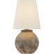 Zeal 20 inch 15 watt Patina Brass and Ceramic Chateau Terrace Table Lamp Portable Light