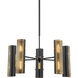 Mikka 10 Light 30 inch Patina Brass/Soft Black Chandelier Ceiling Light