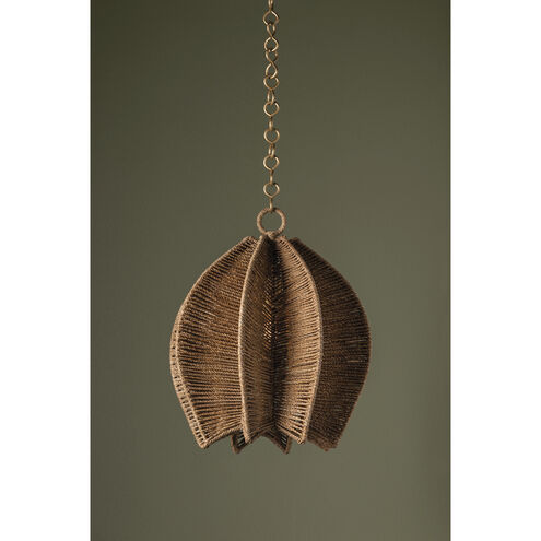 Valatie 1 Light 16.5 inch Vintage Gold Leaf Pendant Ceiling Light