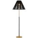 Sonoma 64 inch 15 watt Patina Gold Leaf Floor Lamp Portable Light