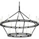 Sutton 20 Light 44 inch Textured Black Chandelier Ceiling Light