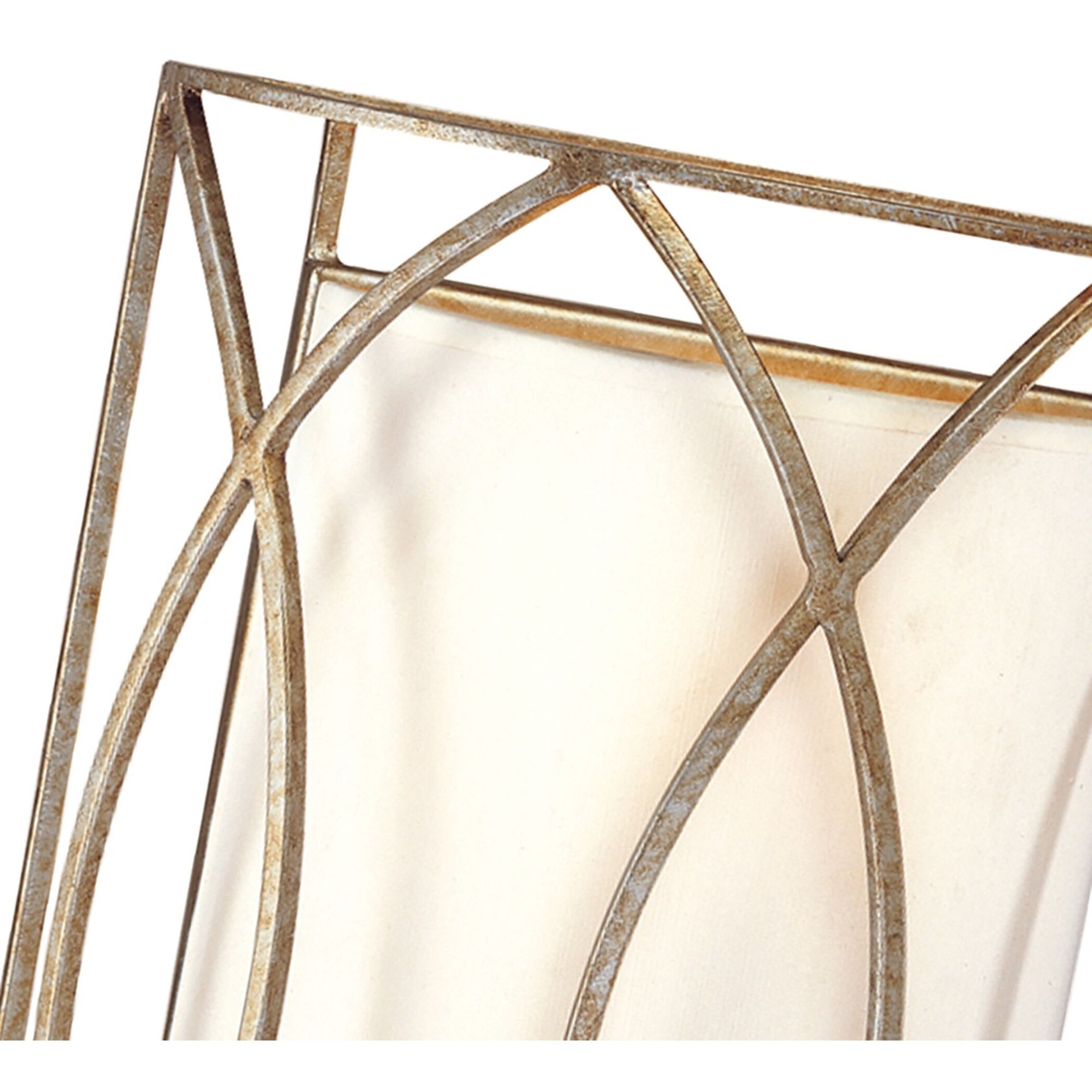 Sausalito 2 Light 10 inch Silver Gold Wall Sconce Wall Light