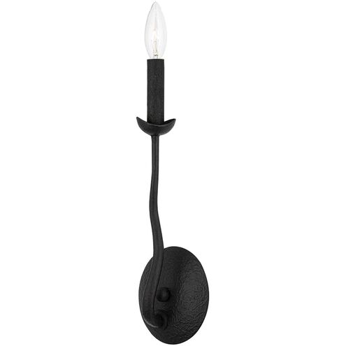 Reign 1 Light 5 inch Black Iron ADA Wall Sconce Wall Light