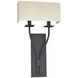 Palladium 2 Light 12 inch Textured Black ADA Wall Sconce Wall Light