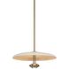 Garth 3 Light 20 inch Patina Brass and Weathered White Pendant Ceiling Light