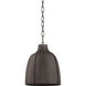 Flint 1 Light 12.75 inch Blackened Graphite Pendant Ceiling Light