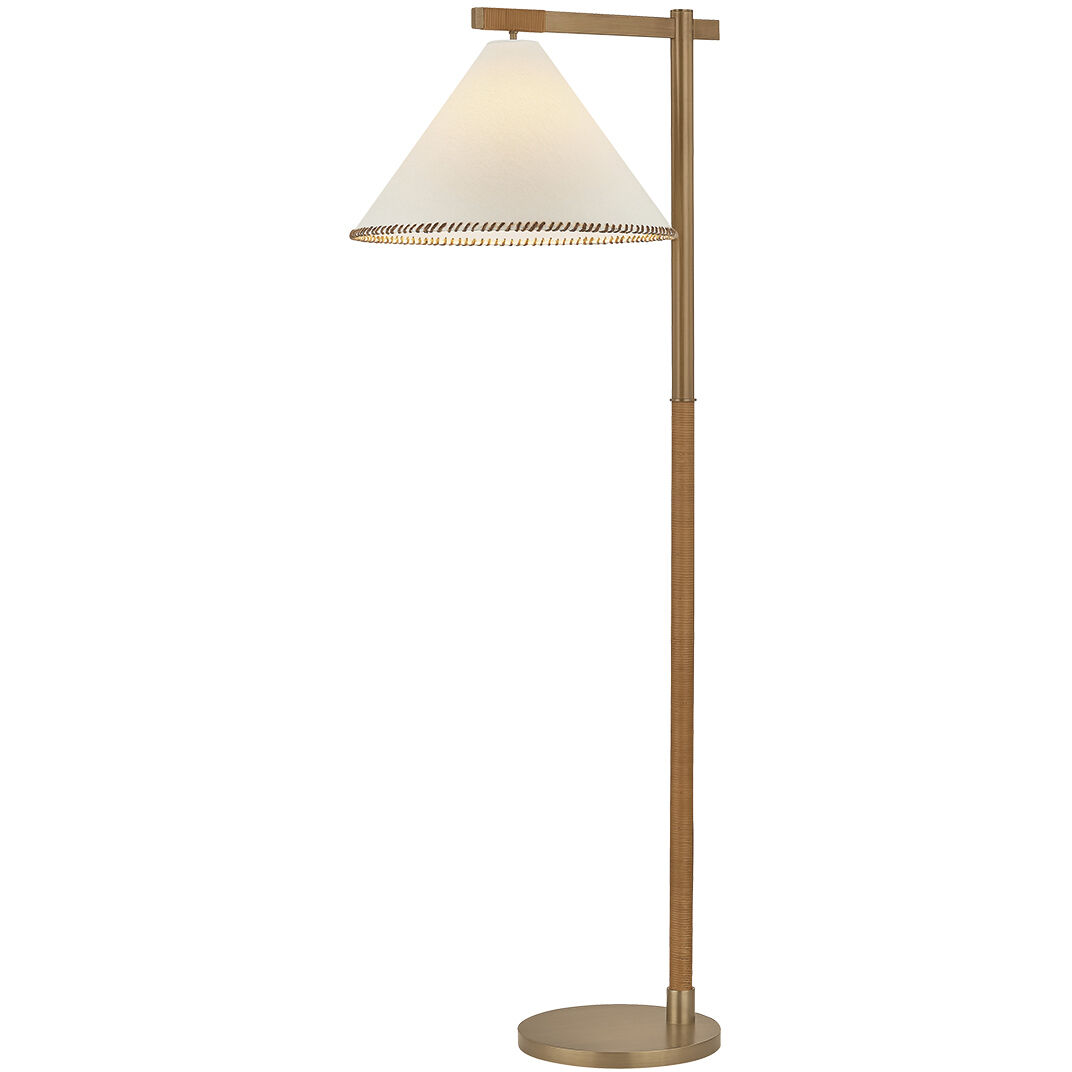 Stoney 59.75 inch 15 watt Patina Brass Floor Lamp Portable Light