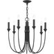 Cate 7 Light 22 inch Forged Iron Chandelier Ceiling Light in Forged Bronze