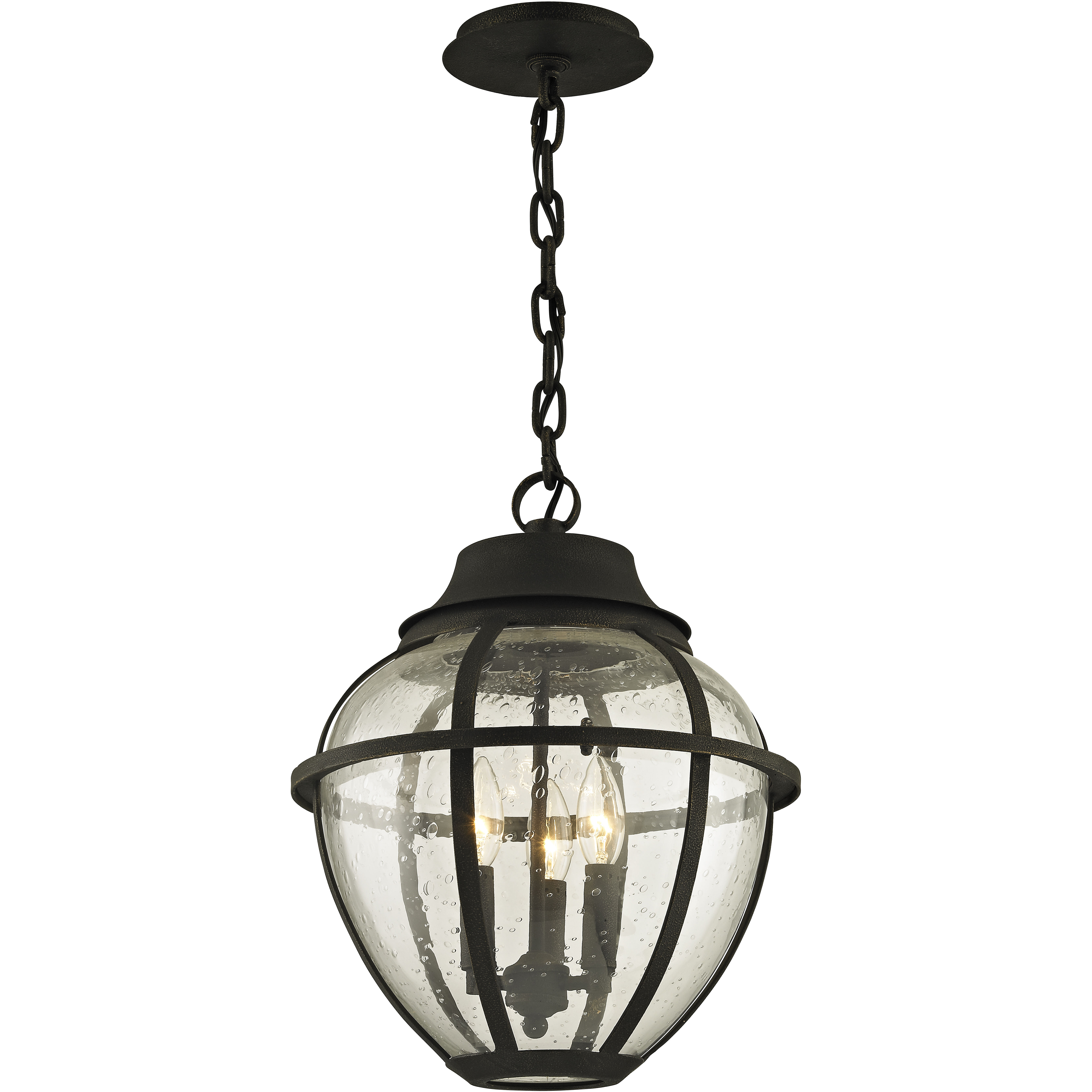 Troy Lighting Bunker Hill Lantern 3 Light Vintage Bronze