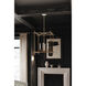 Huck 4 Light 22 inch Vintage Gold Leaf Pendant Ceiling Light