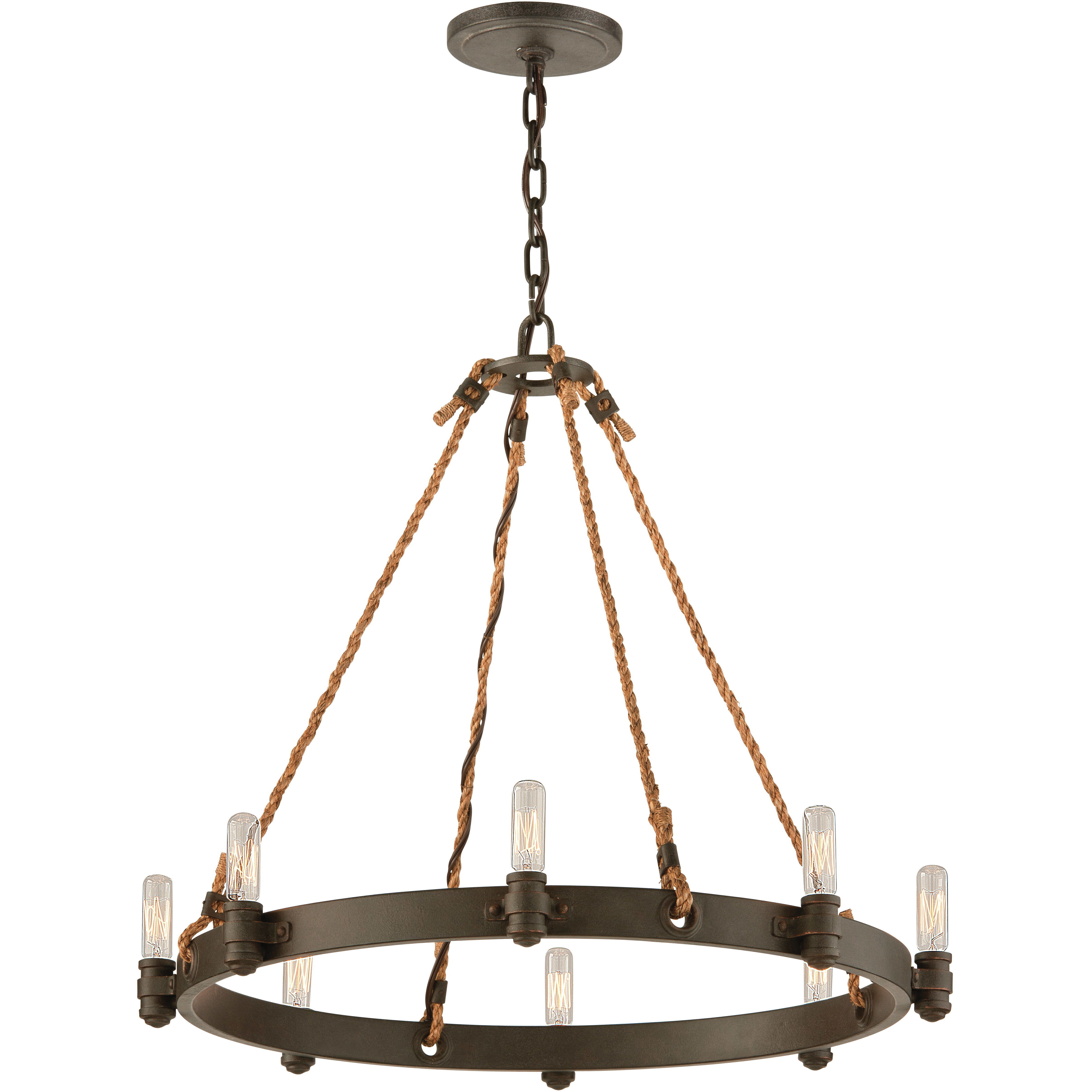 Troy Lighting F3127 Pike Place 16 Light 42 inch Shipyard Bronze ...