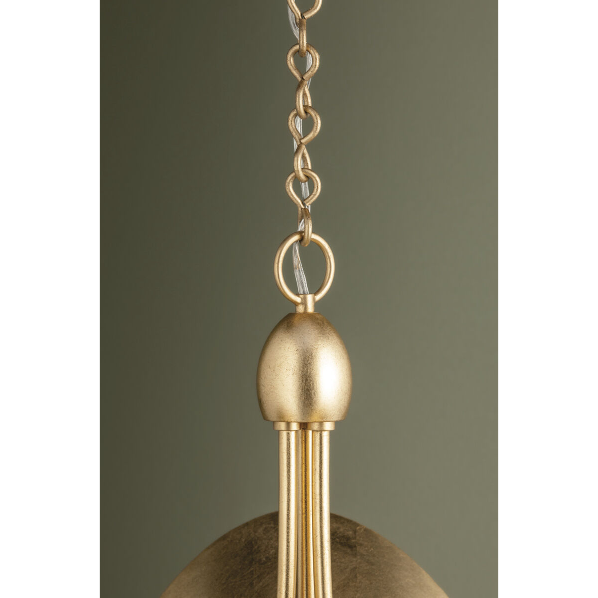 Olson 3 Light 24.25 inch Vintage Gold Leaf Chandelier Ceiling Light