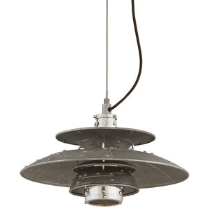 Idlewild LED 18 inch Aviation Gray and Vintage Aluminum Pendant Ceiling Light