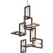 Enigma 7 Light 24.75 inch Textured Bronze/Stainless Steel Chandelier Ceiling Light