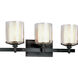 Arcadia 3 Light 22 inch Textured Iron Bath and Vanity Wall Light
