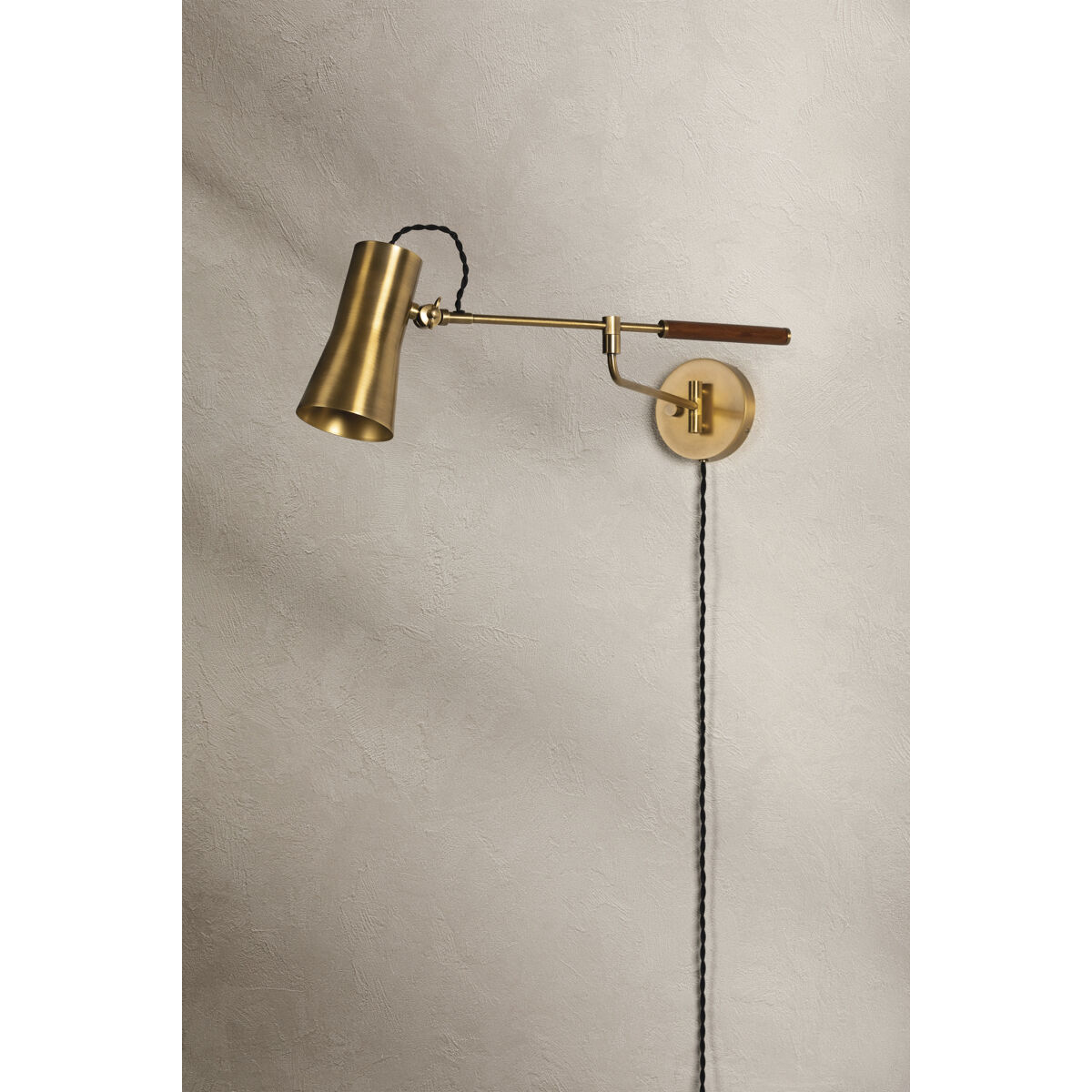 Novel 1 Light 4.75 inch Patina Brass Plug-in Sconce Wall Light