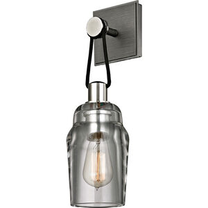 Citizen 1 Light 4.75 inch Graphite and Polished Nickel Wall Sconce Wall Light