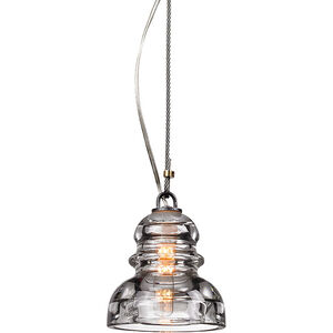 Menlo Park 1 Light 5.75 inch Old Silver Pendant Ceiling Light