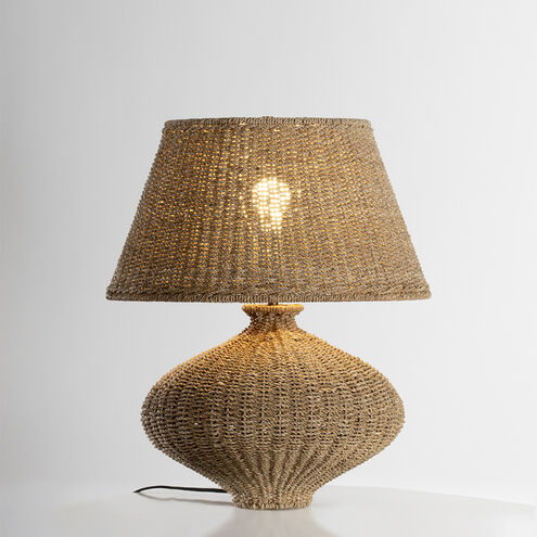 Nette 25.5 inch 15.00 watt Patina Brass Table Lamp Portable Light