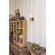 Kindle 1 Light 8.75 inch Patina Brass Wall Sconce Wall Light